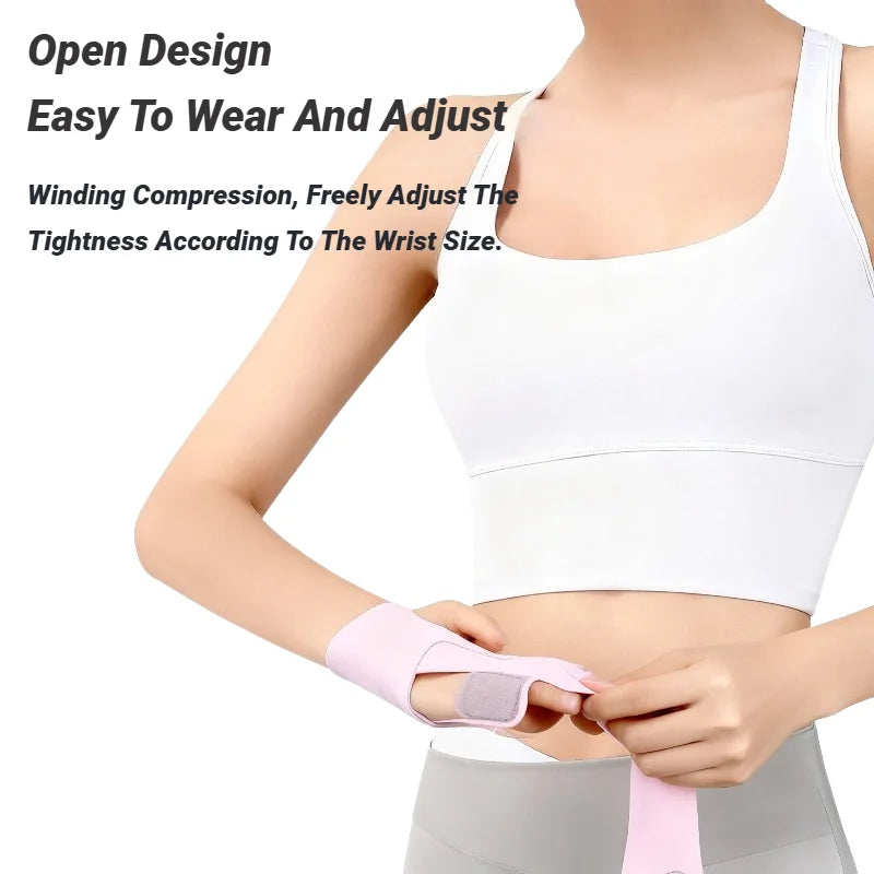 Adjustable Ultra Thin Wrist Strap Sprains Pain Relief Breathable Support for Gym Exercise Arthritis Tendonitis Carpal Tunnel